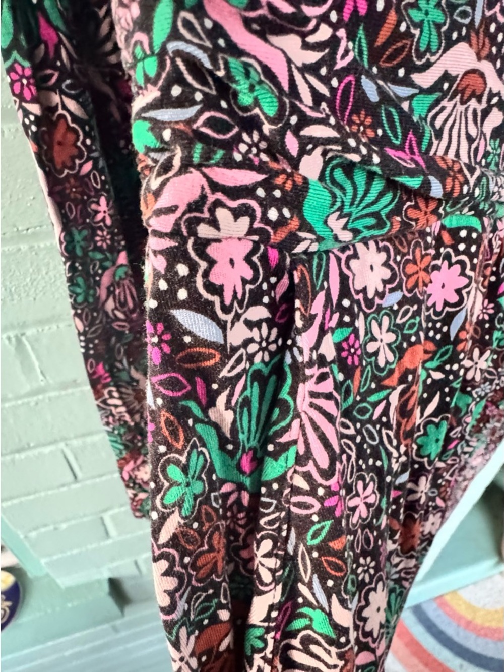 Boden Long Sleeve Floral Midi Dress - Picture 3 of 4